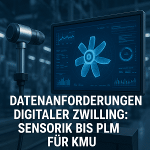 Datenanforderungen digitaler Zwilling: von Sensorik bis PLM – was KMU wirklich brauchen